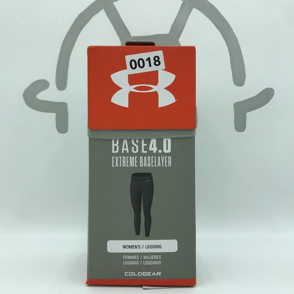 Womens Under Armour Coldgear Base 4.0 Fitted Leggings Black Medium